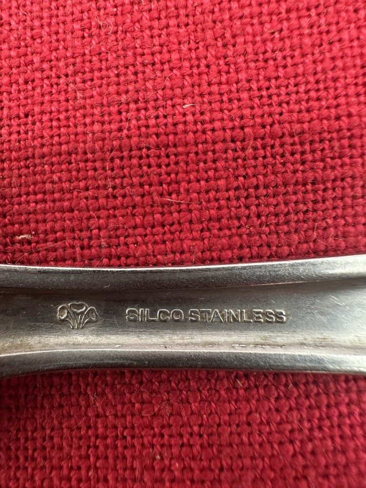 ORIGINAL WWII US ARMY MESS KIT SPOON UTENSIL SILCO STAINLESS