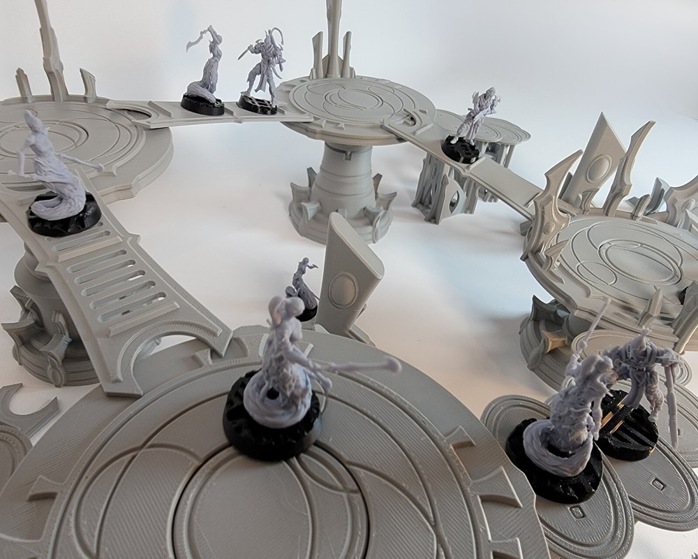 Elven Sky Bridge Platform Set 28mm Tabletop Wargame Terrain
