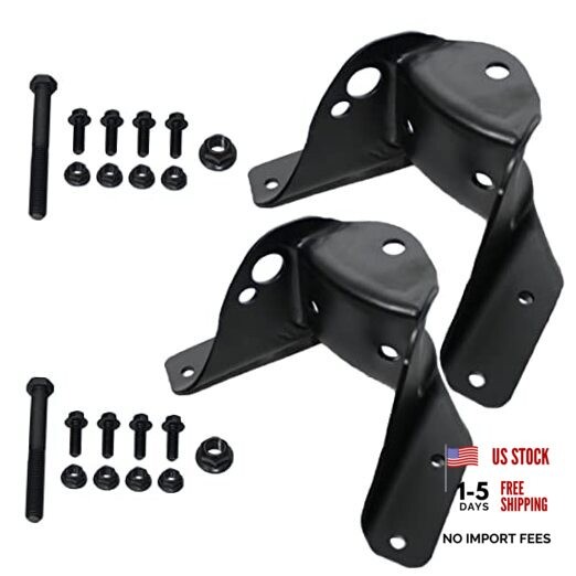 Pair 722-045 Rear Leaf Spring Hanger Forward Mounting Bracket Compatible with