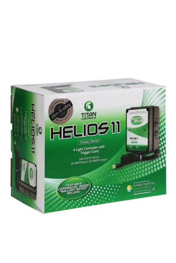 Classic Series Helios 11, 4-Light Controller with Trigger Cord, 240 Volt, Black