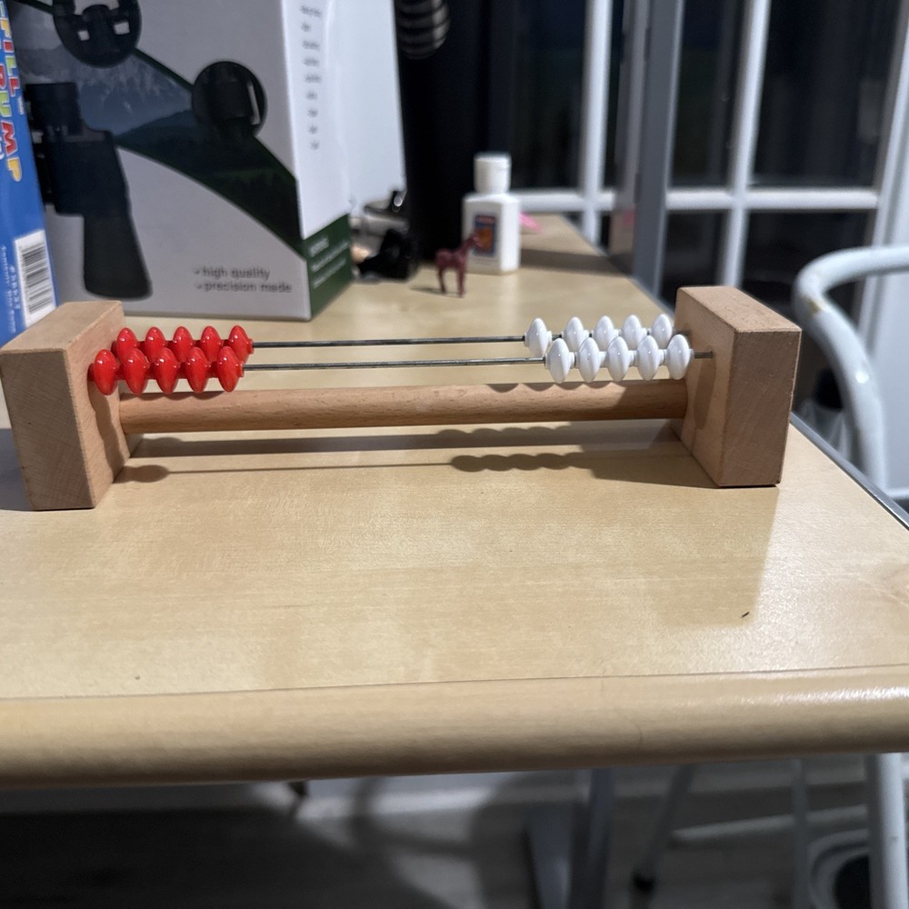 Thinking Frame ™ - Student Abacus 20 Bead Red White Early Math Counting Tool