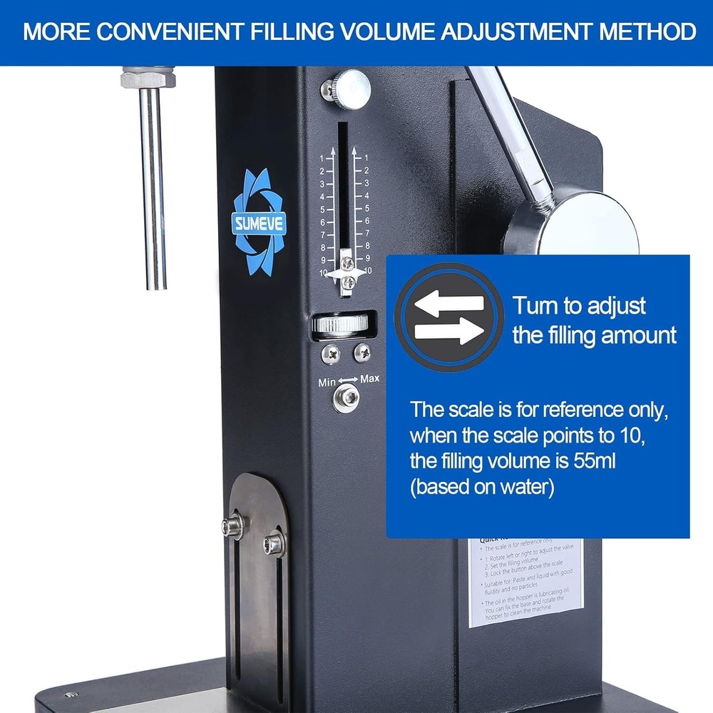 Efficient Manual Liquid and Paste Filling Machine 5-55ml - High Temp Resistant