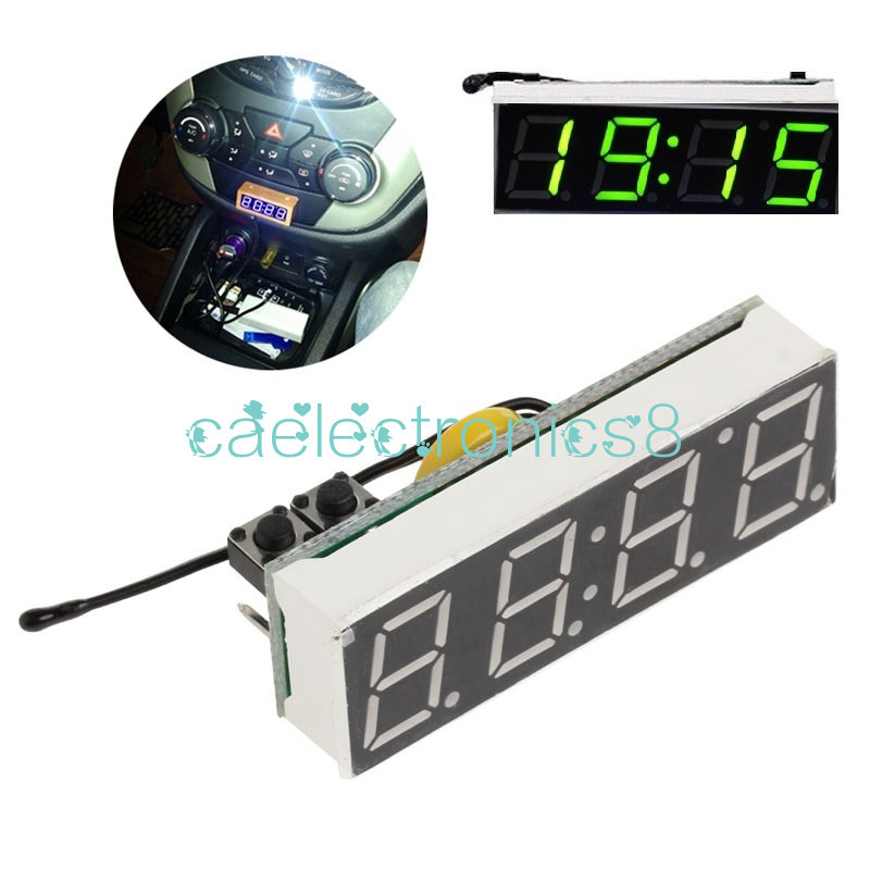 3 in 1 Green LED DS3231SN Digital Clock Temperature Voltage Module Electronic CA