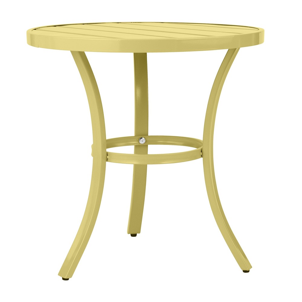 Round Side Table, Small Metal Table Patio End Table Coffee Bistro Table