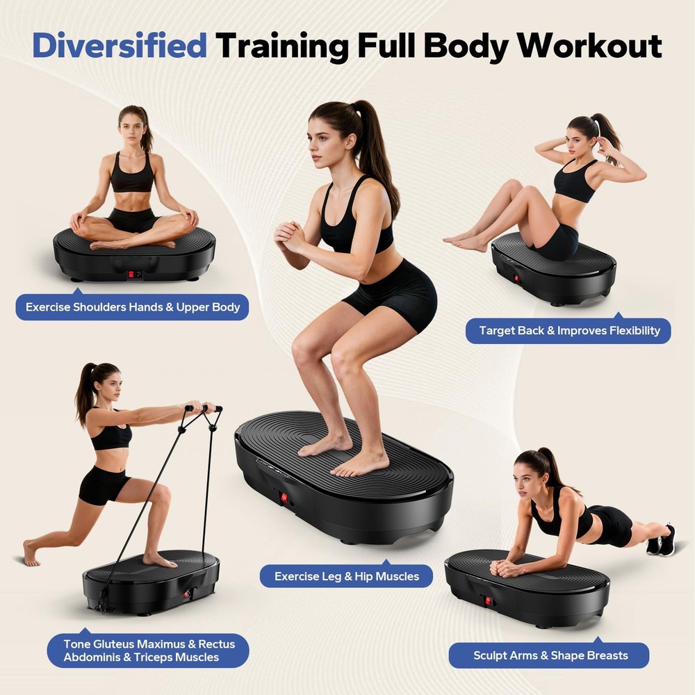 Vibration Plate Exercise Machine, Vibration Plate for Lymphatic Drainage Vibr...