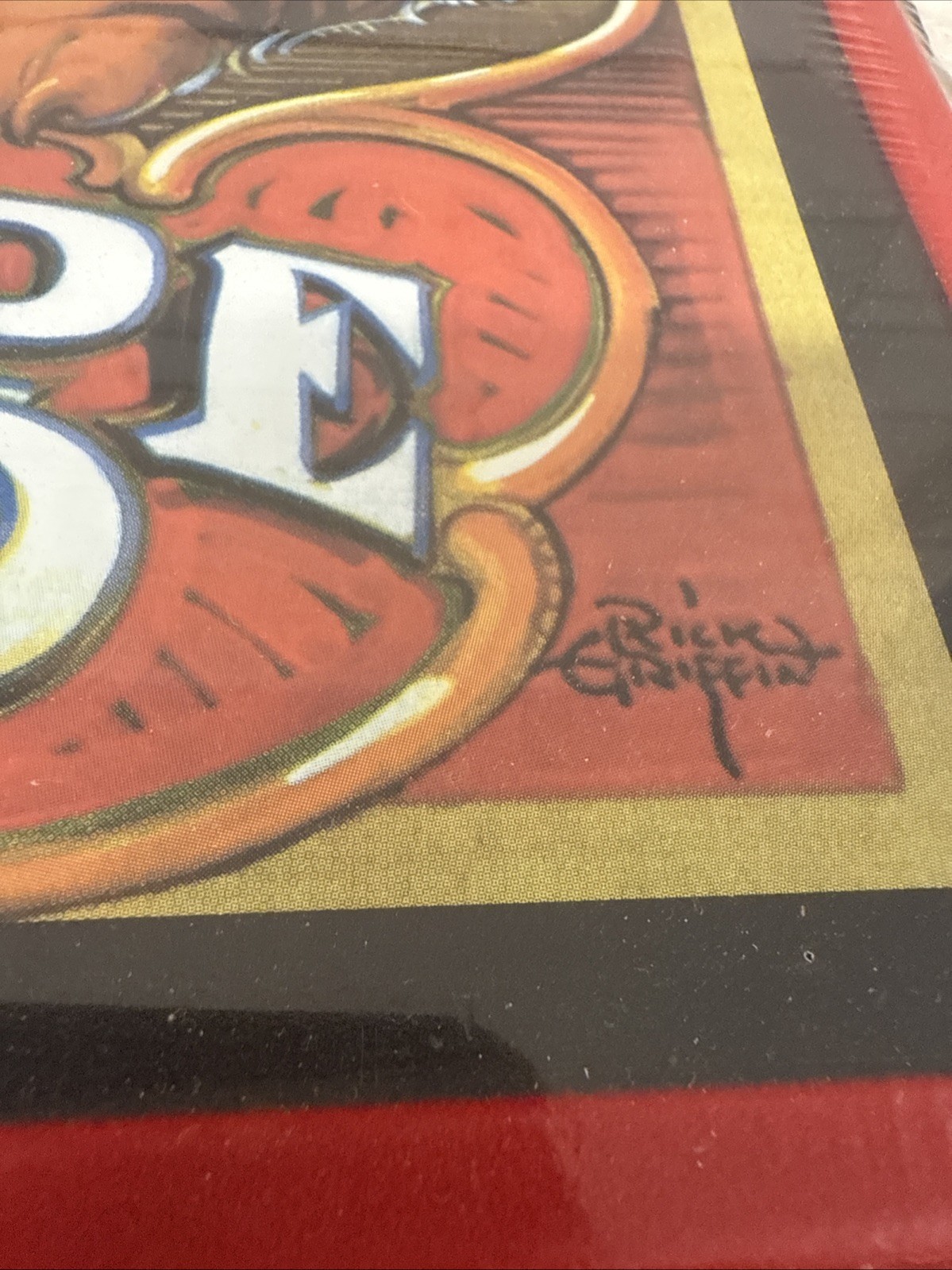 VTG GRATEFUL DEAD EUROPE 1990 Metal Concert Lithograph RICK GRIFFIN Sony 17x12