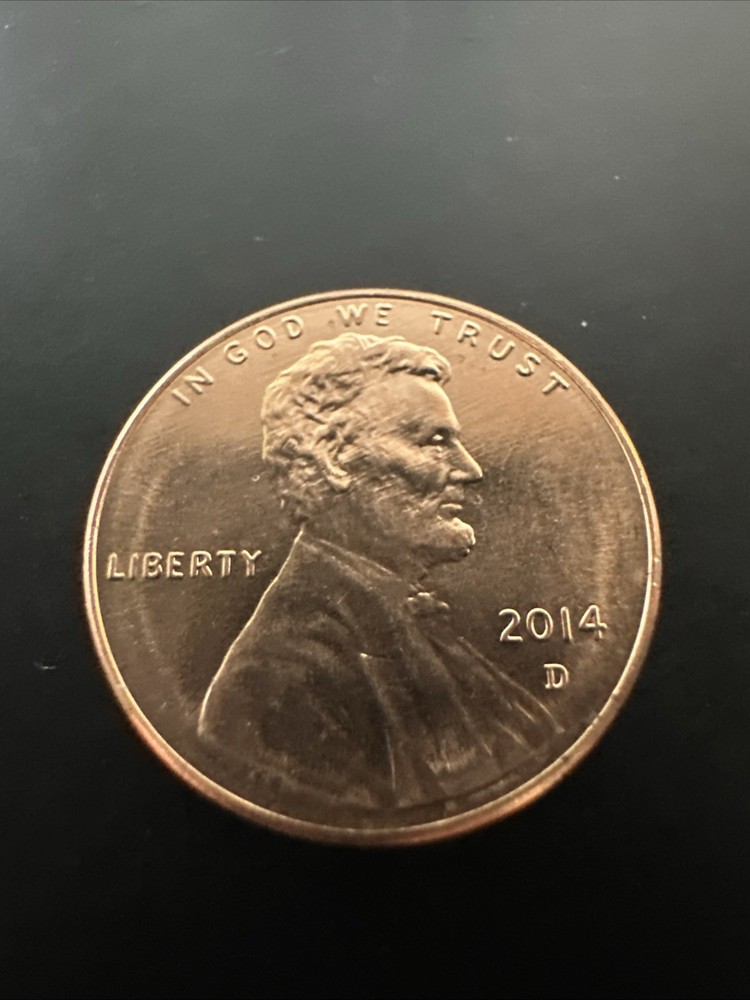 2014 D Denver Lincoln Shield Cent , Circulated, AU+