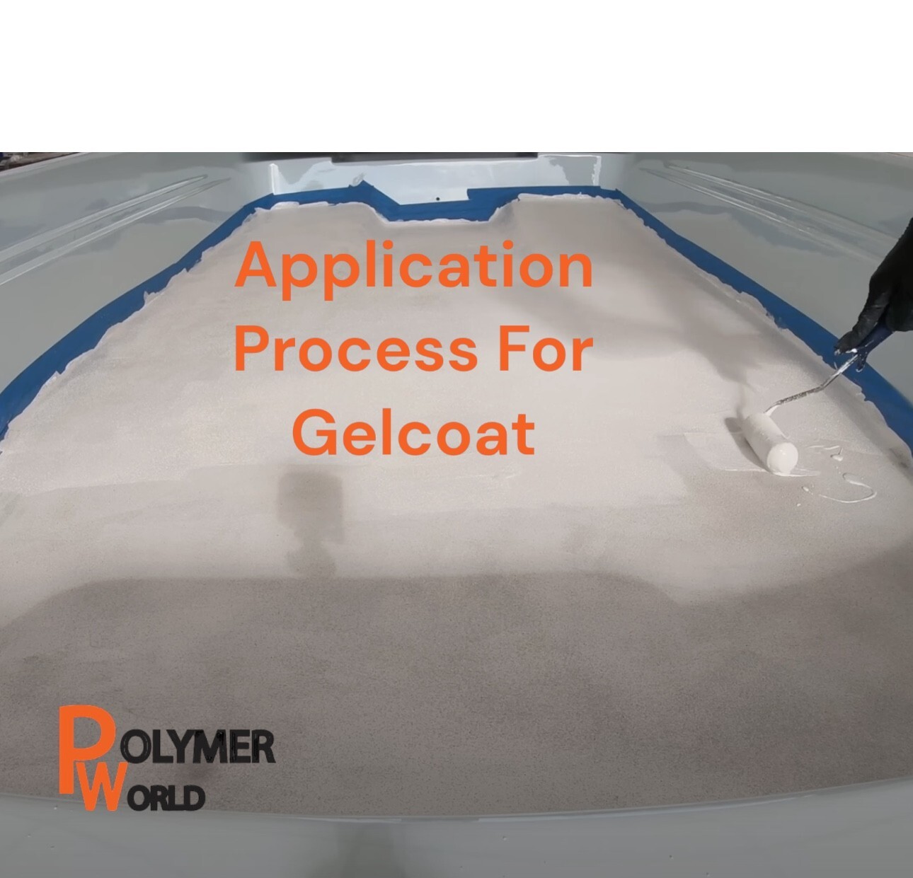 Polymer World White Gelcoat NO WAX 1 Gallon, Boats, Cars, RV, Fiberglass ,Tubs