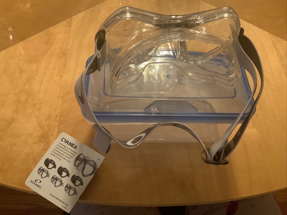 OCEANIC CYANEA MASK, CLEAR /TITANIUM