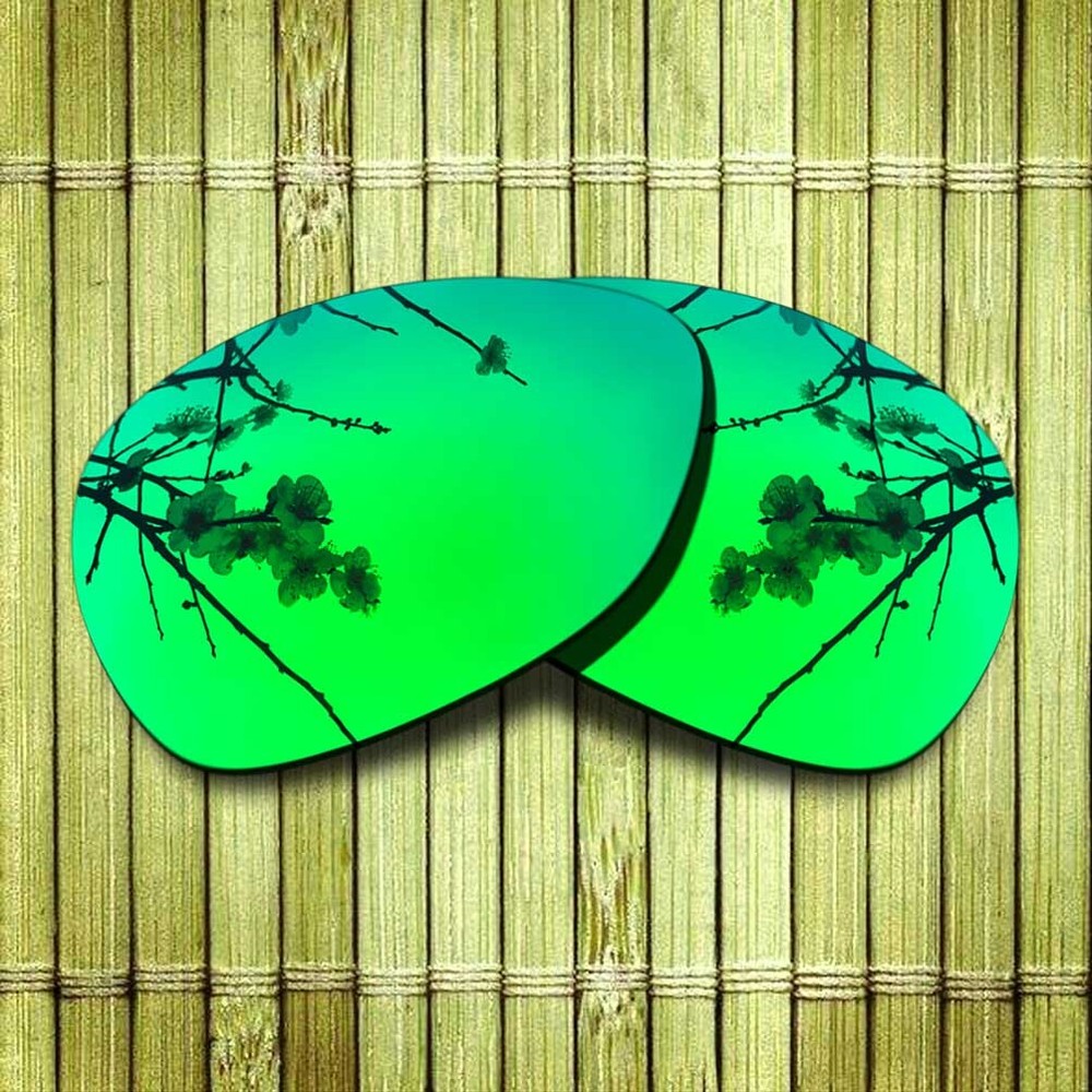 US Green Mirrored Replacement Lenses for-Oakley Split Time OO4129 Polarized