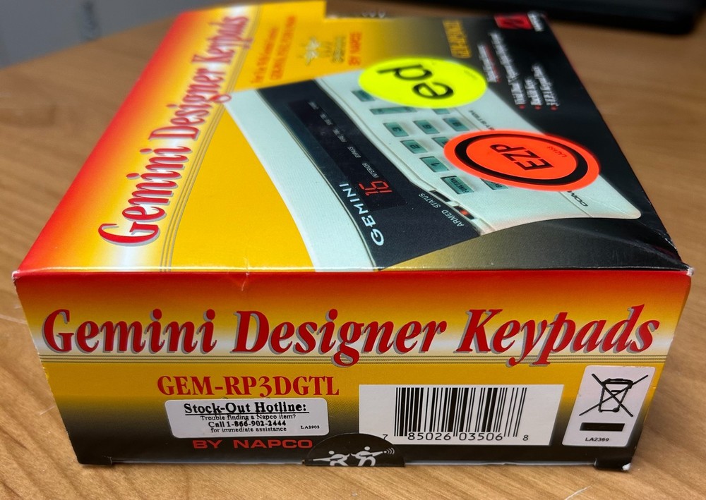 Gemini GEM-RP3DGTL Digital Keypad