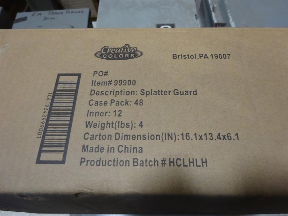 Splatter Guard Face Shield NEW 48 Pack