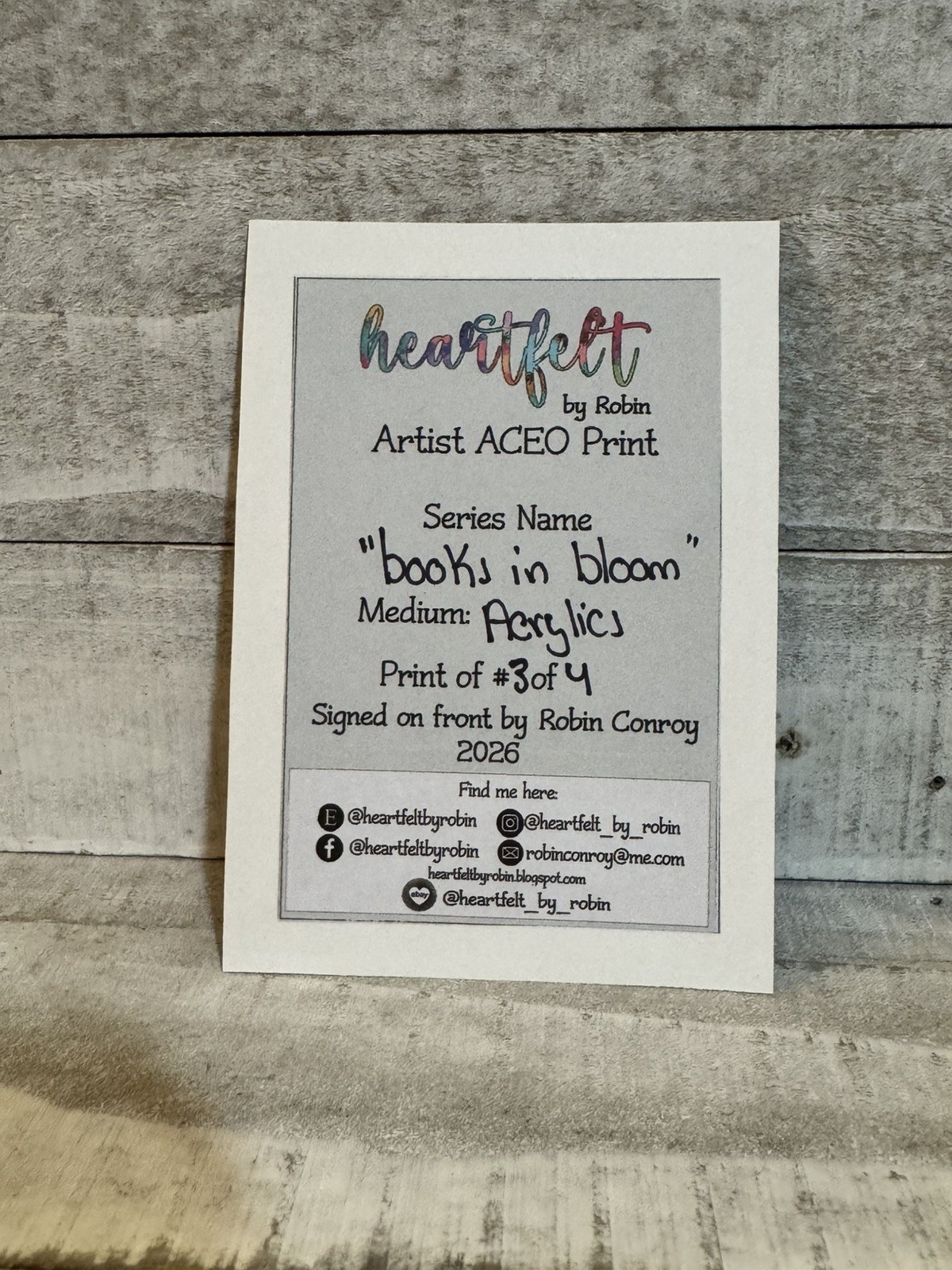 ACEO Original PRINT Flowers and Books, Colorful flower aceo, Floral Books