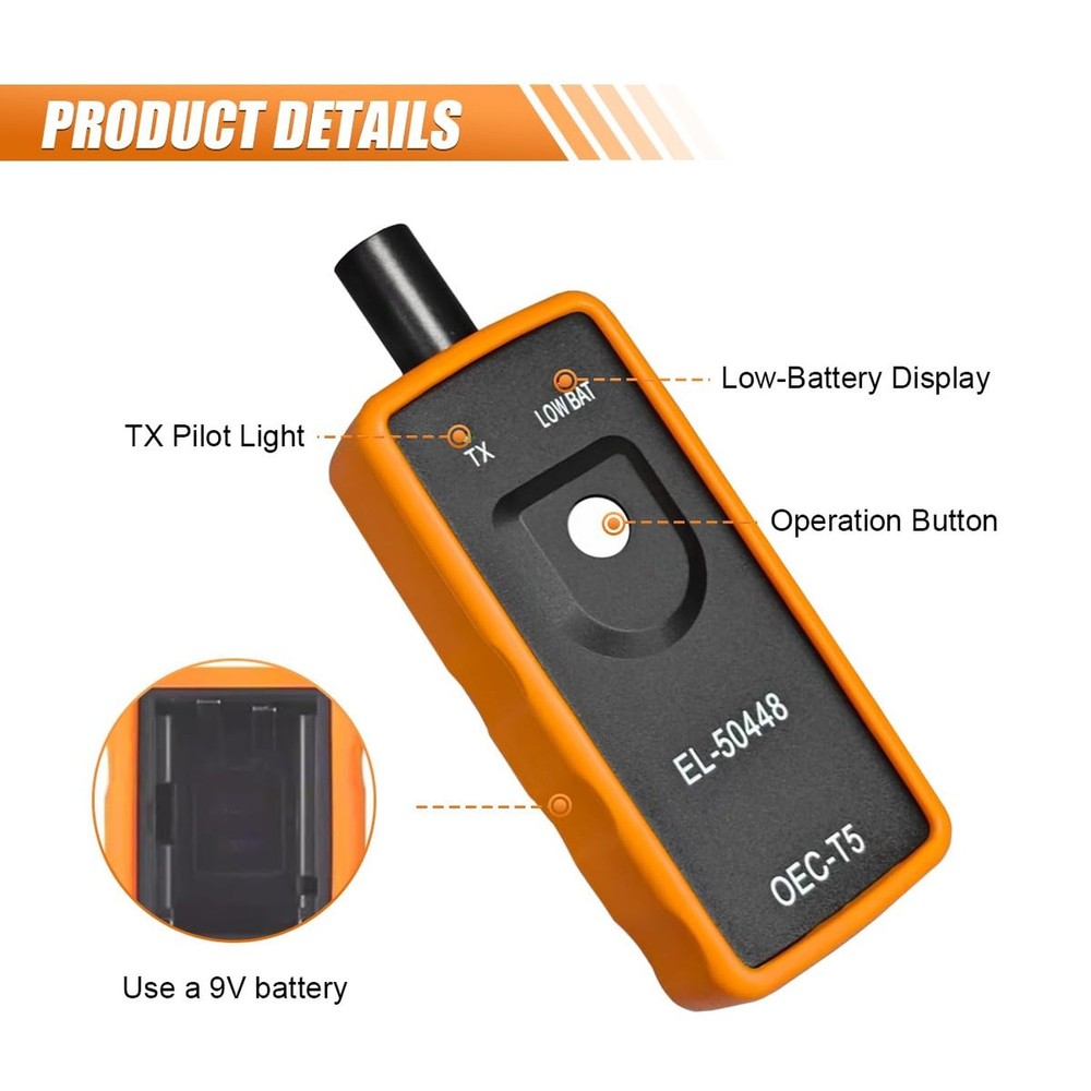 EL-50448 TPMS Relearn Tool, Car TPMS System Reset Programming Training Tool, ...