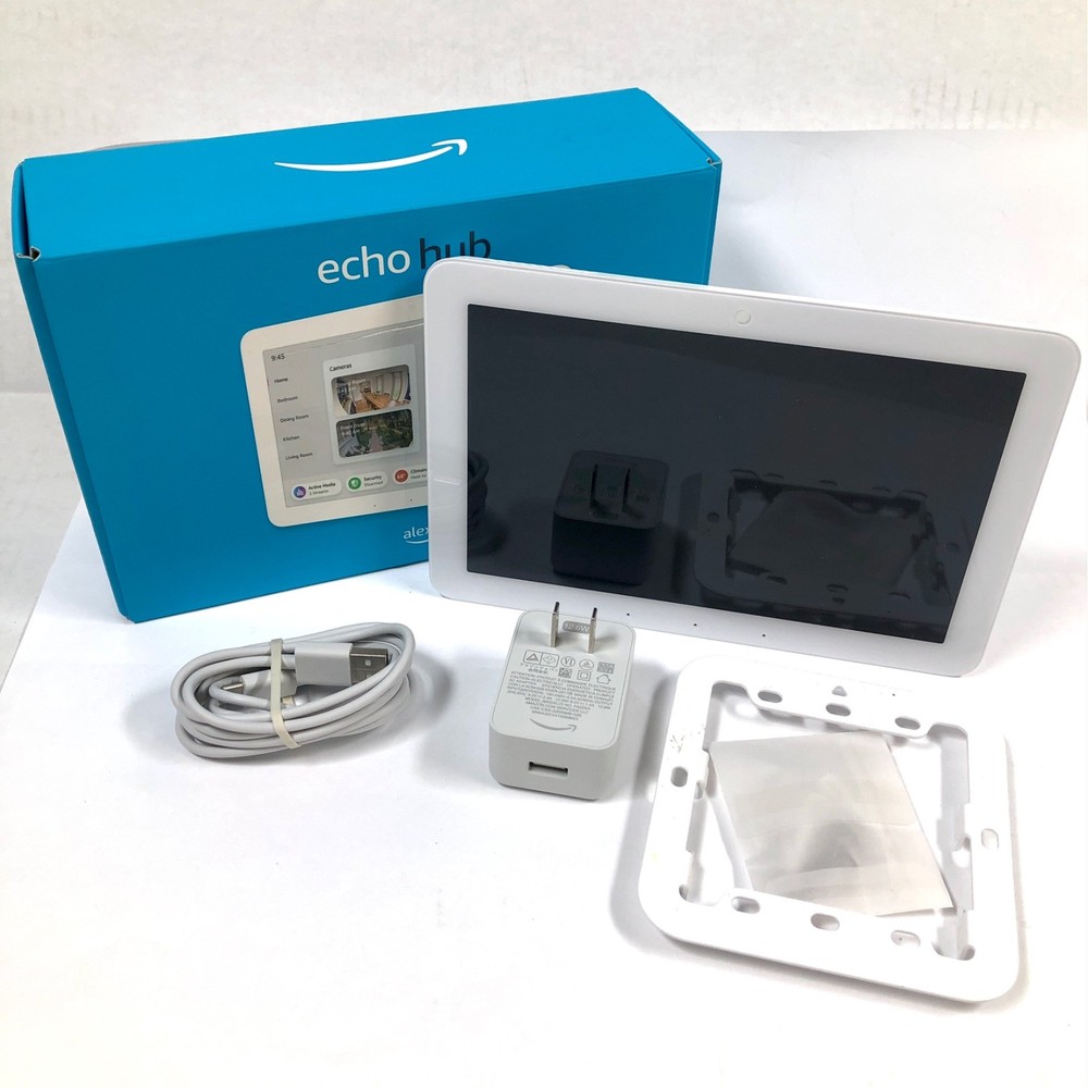 Amazon Echo Hub 8" Smart Home Control Panel with Alexa - White