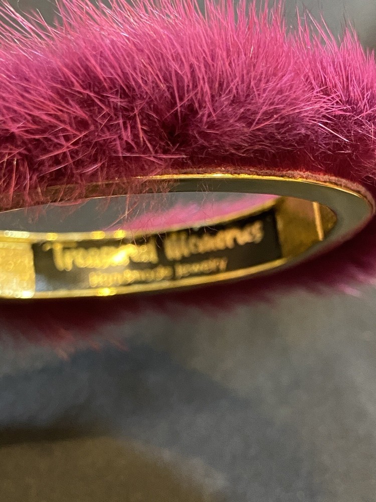 Artisan Purple/Magenta Mink Bangle Bracelet