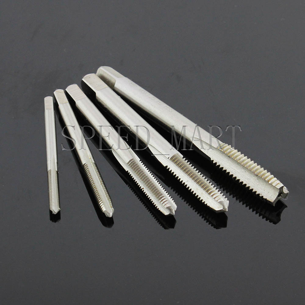 5 PCS M6 x 1 Machine Hand Screw Thread Metric Plug Tap Drill HSS