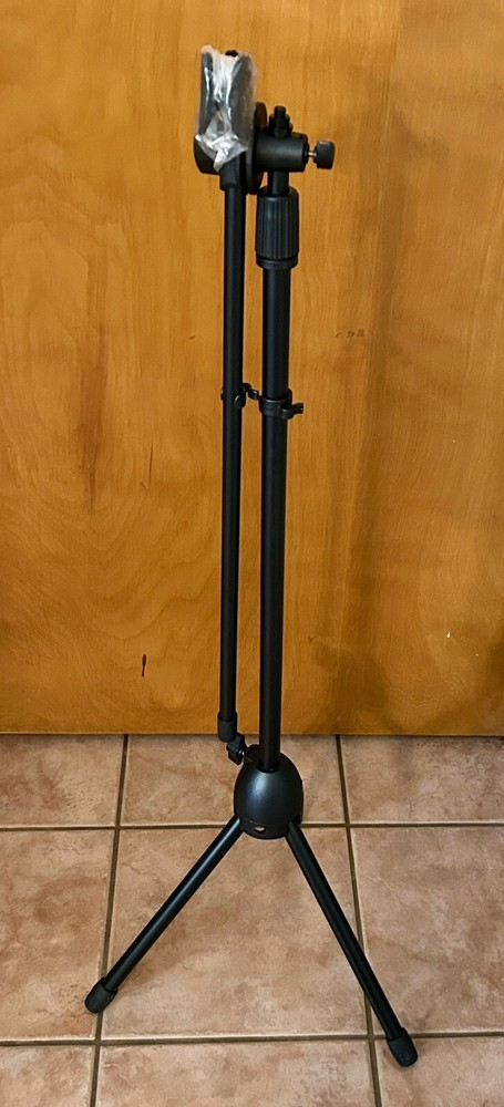 MICROPHONE STAND Tripod Floor Stand Adjustable Full Assembled RANDY JACKSON NOS