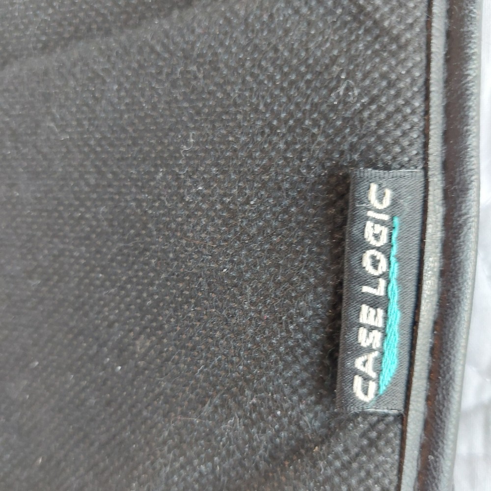 VTG Case Logic 10 CD Disc Visor Holder Hook & Loop Closures & 5 CDs/DVD Untested