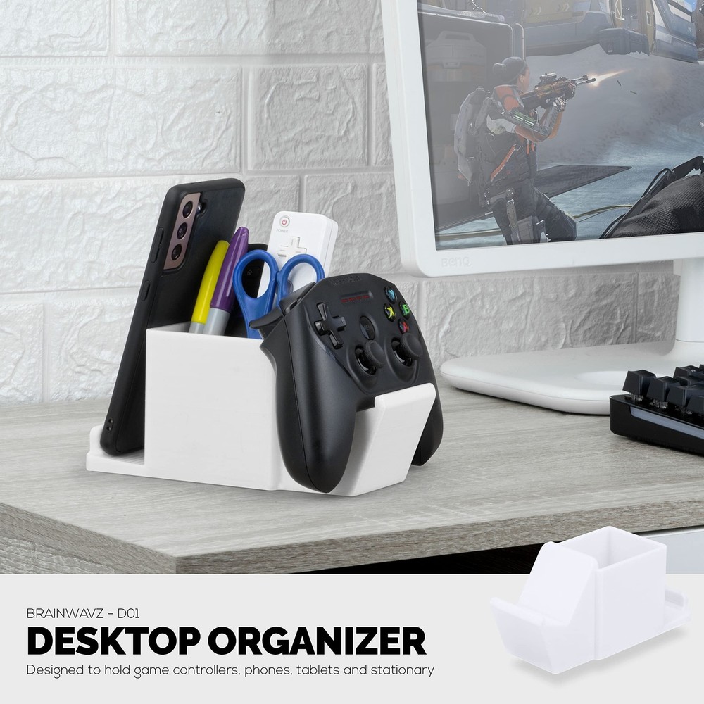 Desk Organizer with Game Controller Holder, Tablet Stand for iPads/iPhones, T...