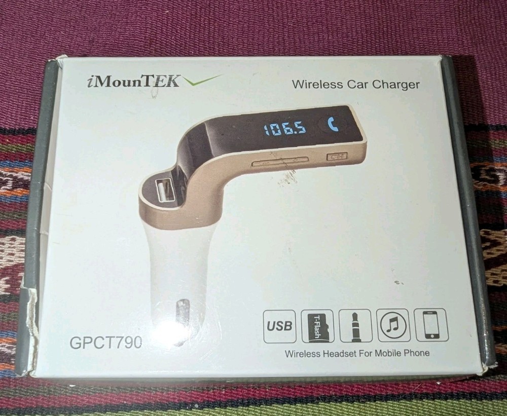 iMounTEK GPCT790 Wireless Bluetooth Car FM Transmitter MP3 Player Hands-Free