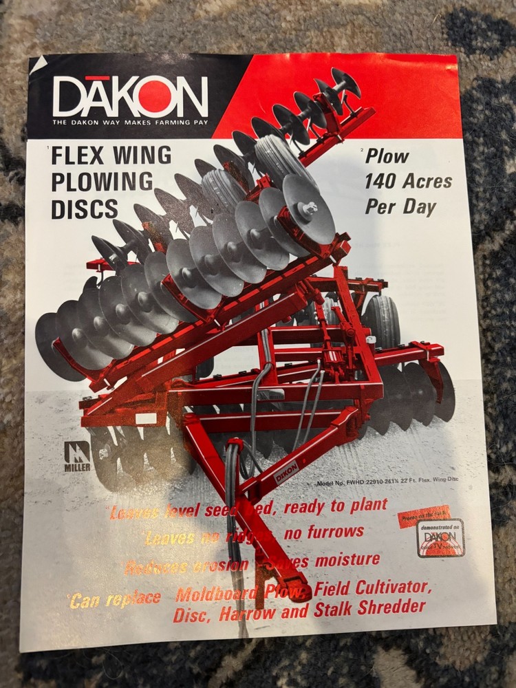 Dakon Flex Wing Plowing Disc Harrow Brochure AMIL26
