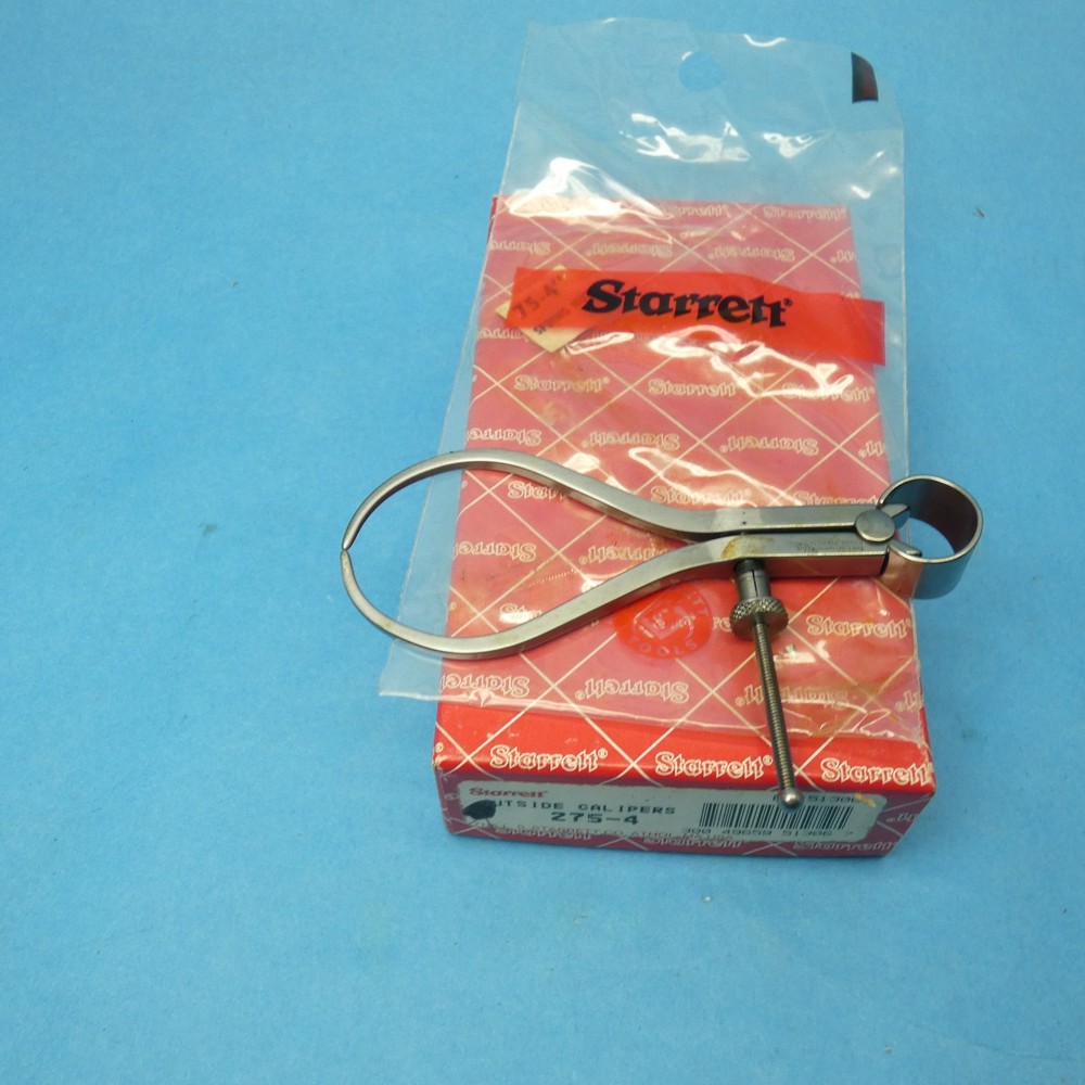 Starrett 275-4 Yankee Spring-Type 0-4" Outside Caliper Solid Nut Round Leg