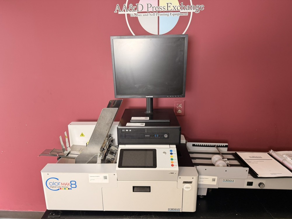 Low Meter 42k Formax Colormax 8 Digital Color Printer