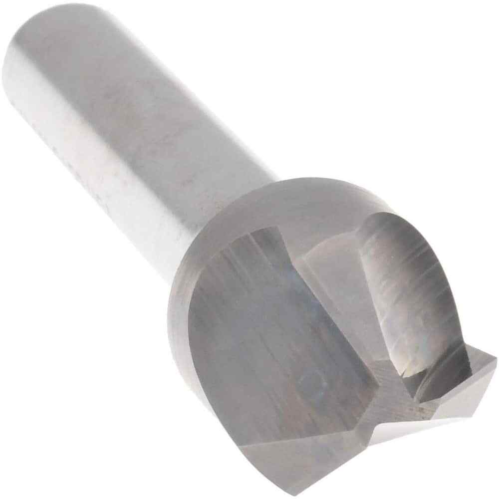 Hertel 5/8" Head Diam, 3/8" Shank, 3 Flute 90° Solid Carbide Countersink Brig...
