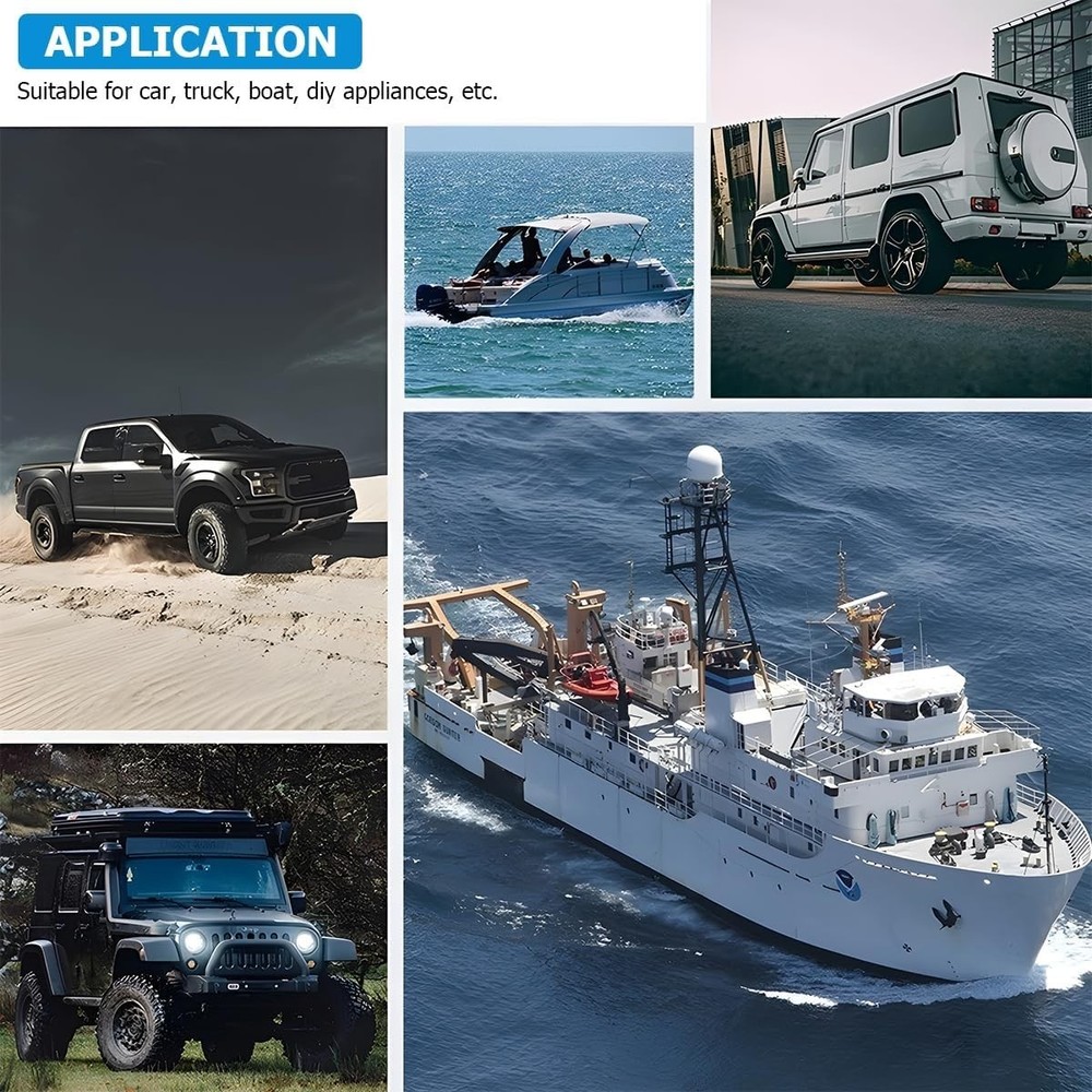 10 pack round rocker switch 12v on off 12 volt dc circle toggle switch 2 pin