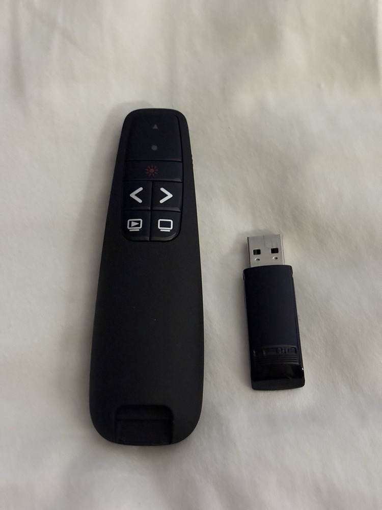 USB Wireless Presentation PowerPoint Clicker Remote With Laser