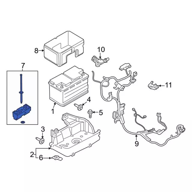 Genuine Ford Battery Hold Down 6F2Z10756A