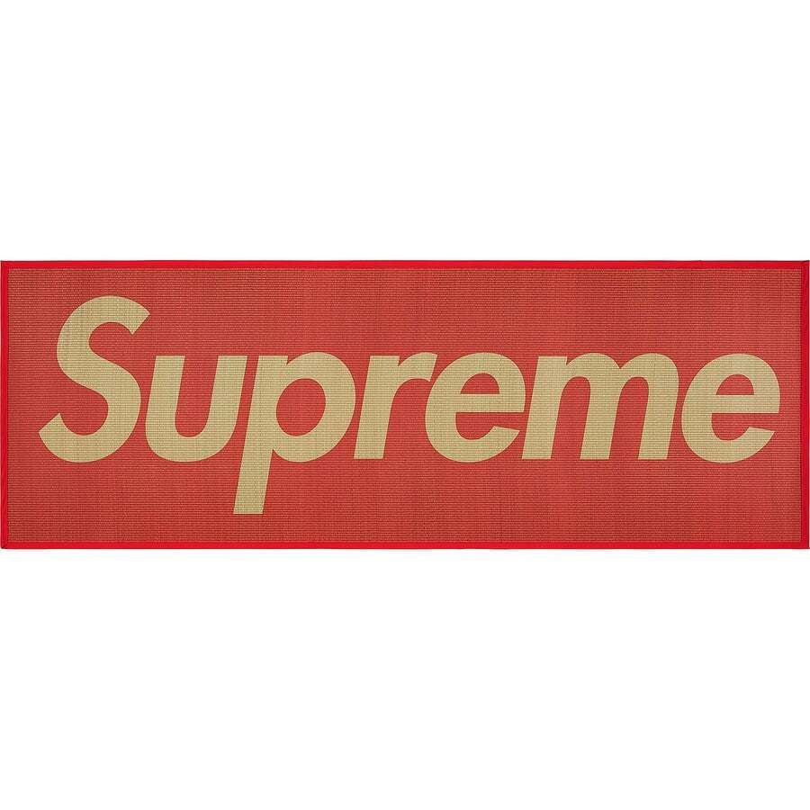Supreme Woven Straw Mat Red SS20 BRAND NEW
