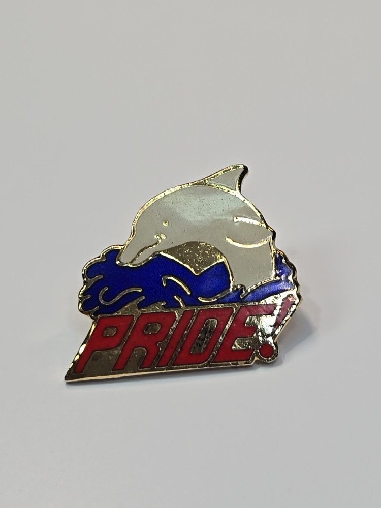Dolphin Pride! Lapel Pin School Mascot