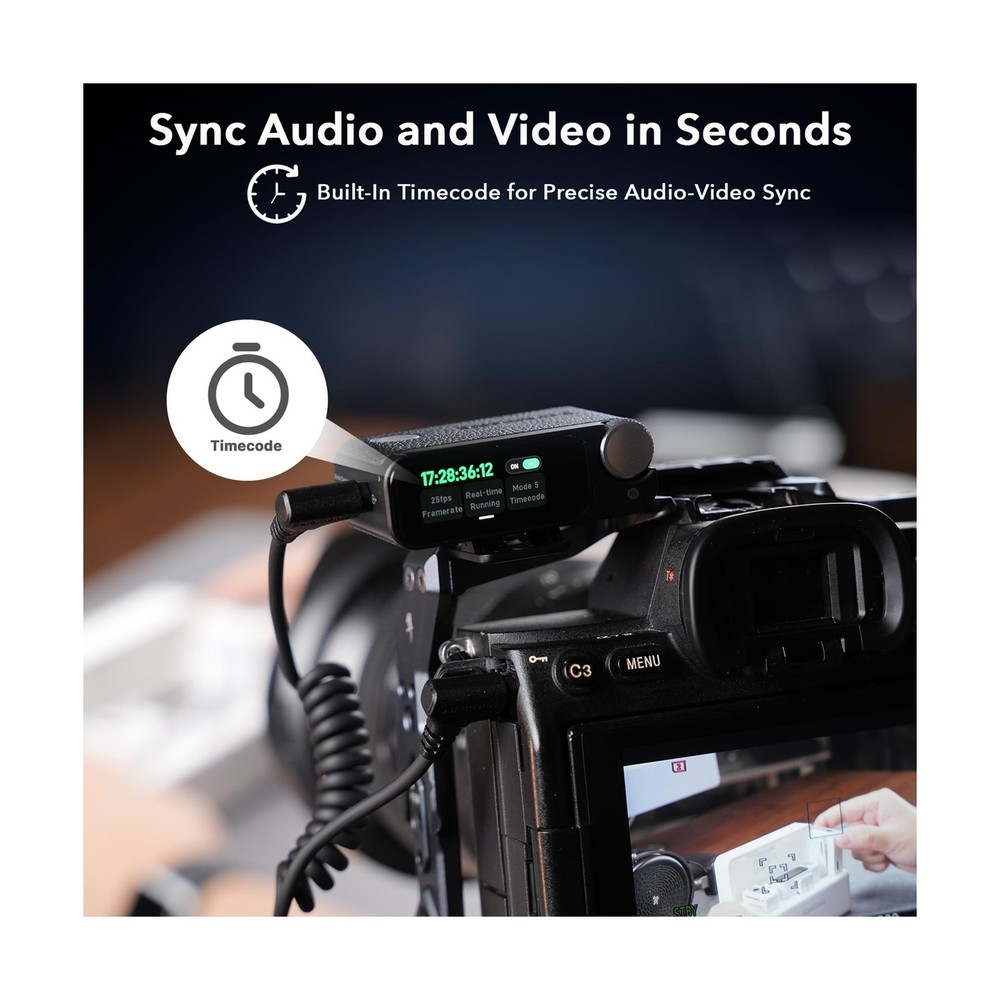 Saramonic Ultra | Wireless Lavalier Microphone, 32-Bit Float Recording, Timec...
