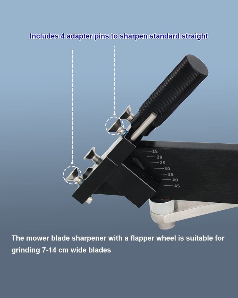 Sharpener Model 5005 Lawn Mower Blade Sharpener 15°-45° Adjustable for