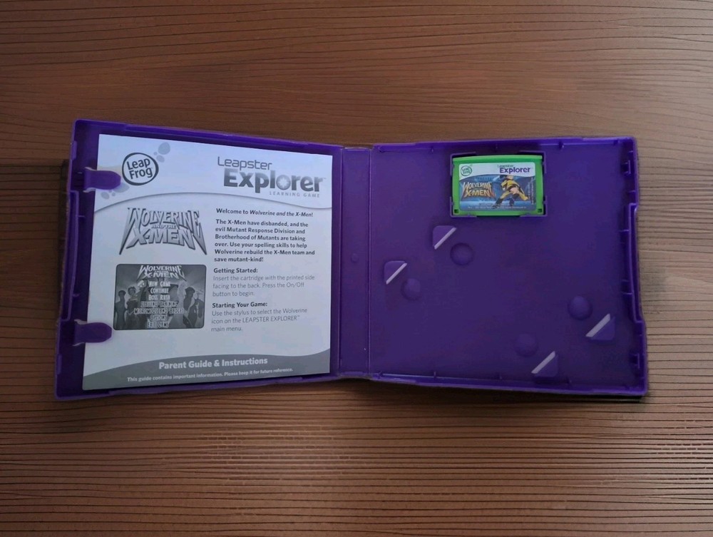 Leapster Explorer Wolverine & X-Men Learning Game K-3rd Grade LeapFrog Pre-owned