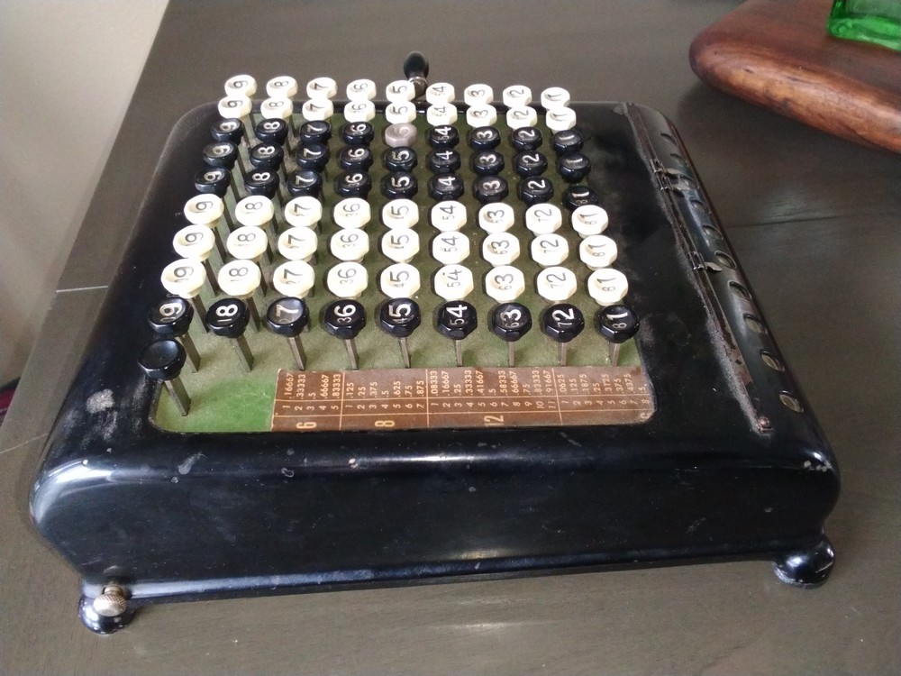 Vintage Burroughs Calculator Adding Machine Key Driven 1920's READ