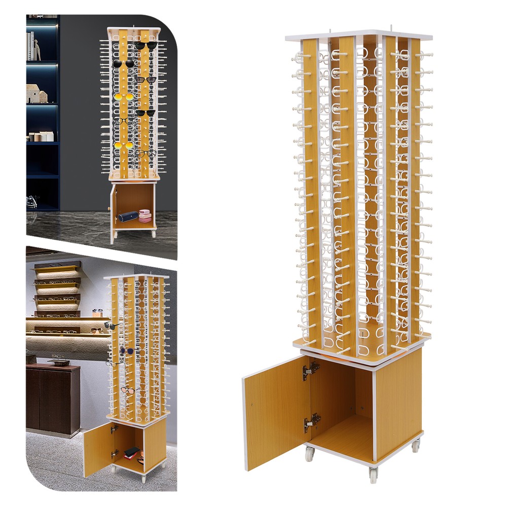 144 Pair Sunglasses Display Rack Rotating Floor-standing Eyeglass Holder