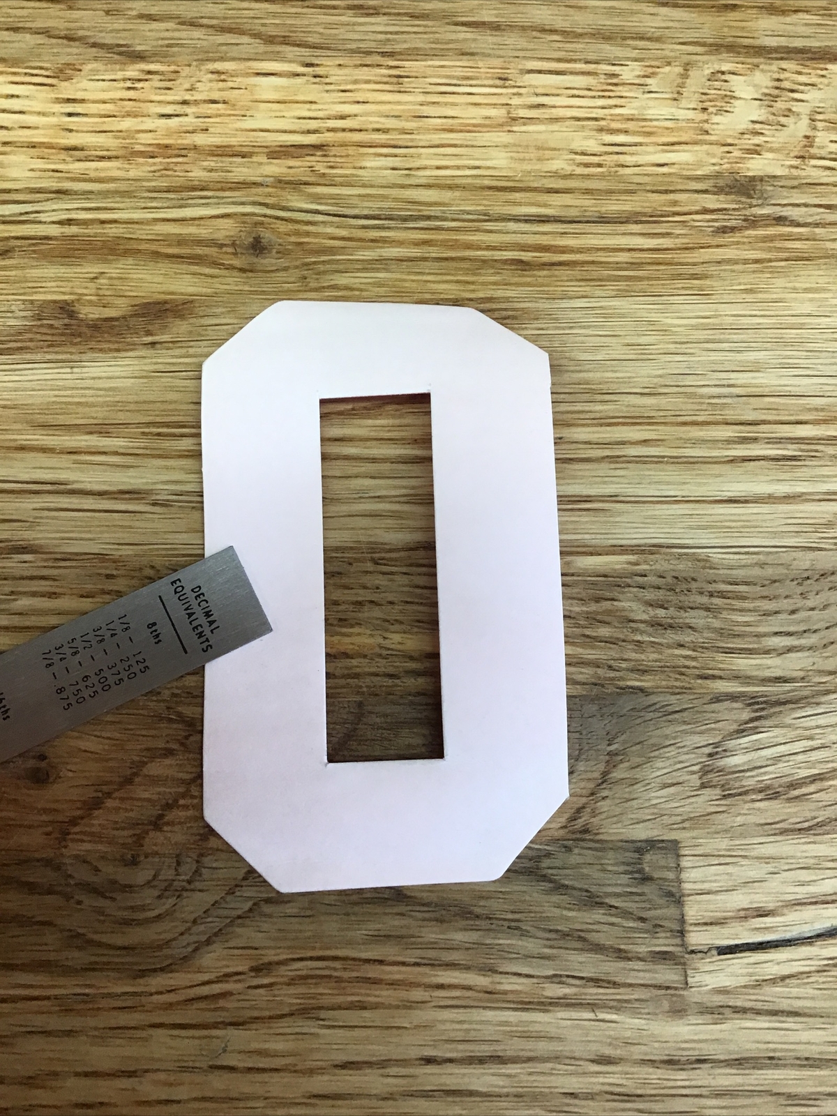 Firefighter / EMT Turnout Coat Reflective Iron-On Number “0” Orange/Red D-6