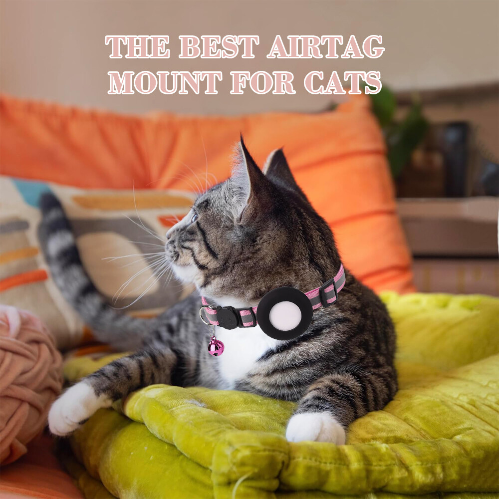 Dog Pet Cat Collar Reflective with Bell Anti-Loss Location Device for IOS GPS