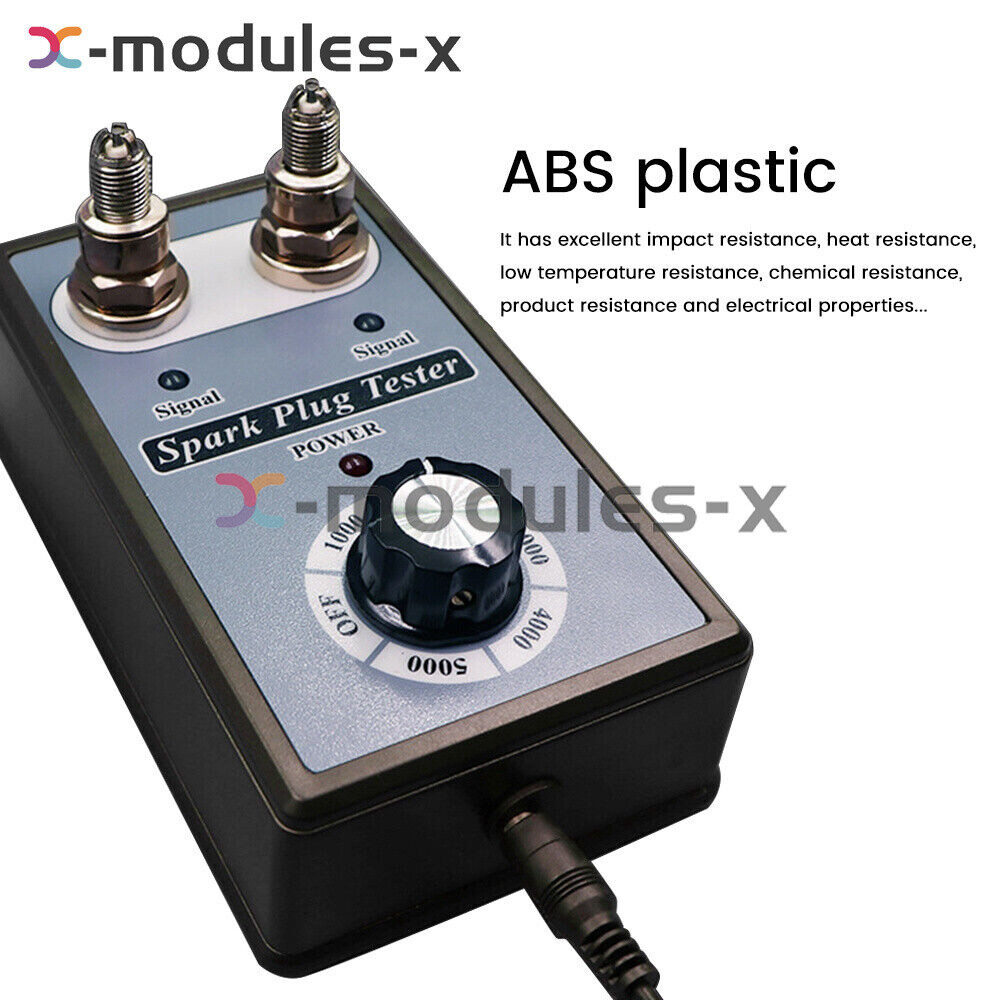 Dual Hole 12V Car Spark Plug Tester Ignition Plug Analyzer Diagnostic Detector U