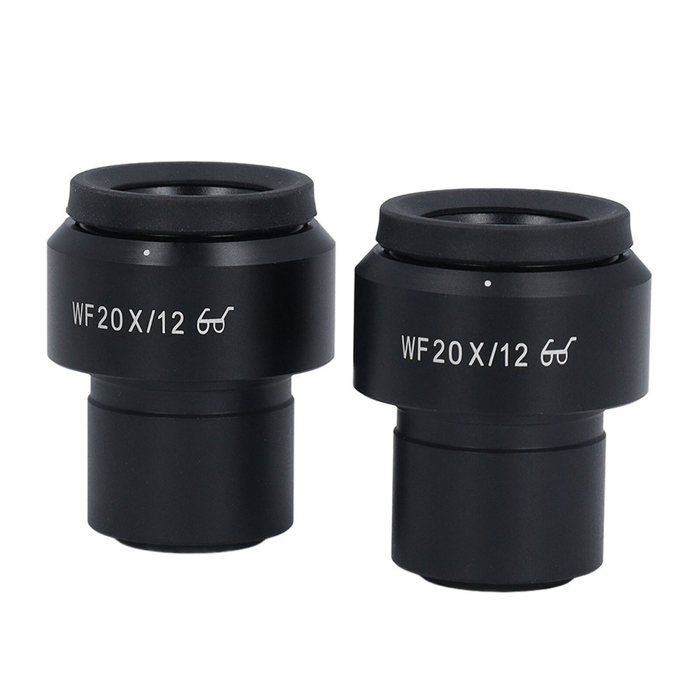2 Pcs Microscope Eyepiece WF20X Widefield Adjustable Diopter Optical Microscope