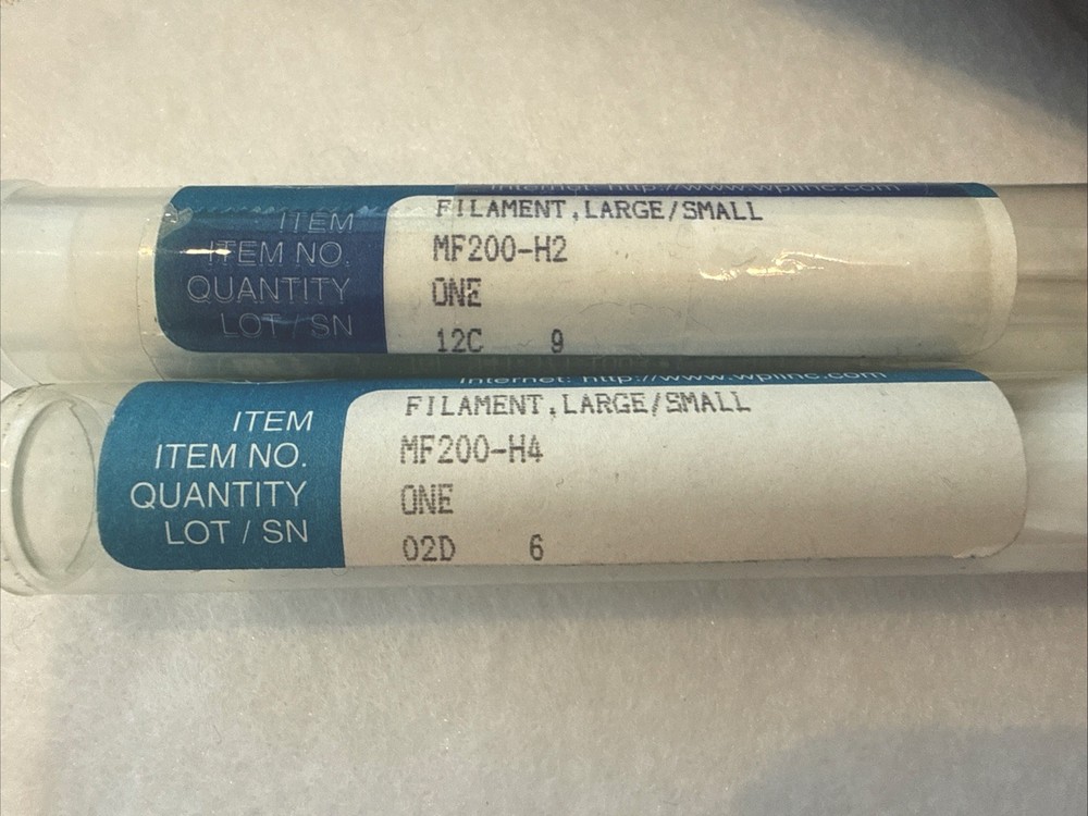 (2) WPI MF200 Replacement Heating Filaments for MF200 Microforge – New