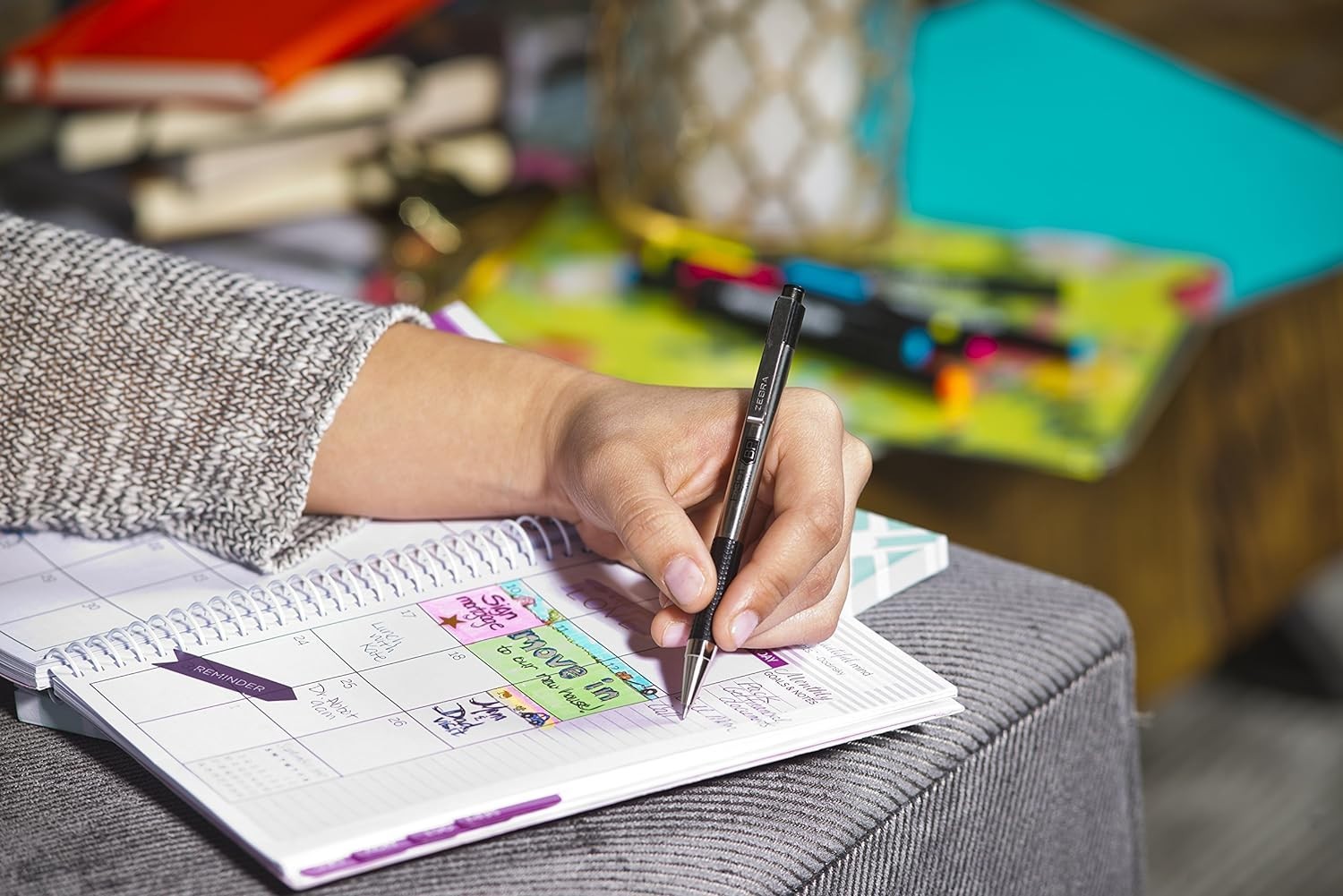 (12 Pack) Zebra F-301 Ballpoint Fine 0.7mm Black Stainless Steel Retractable Pen