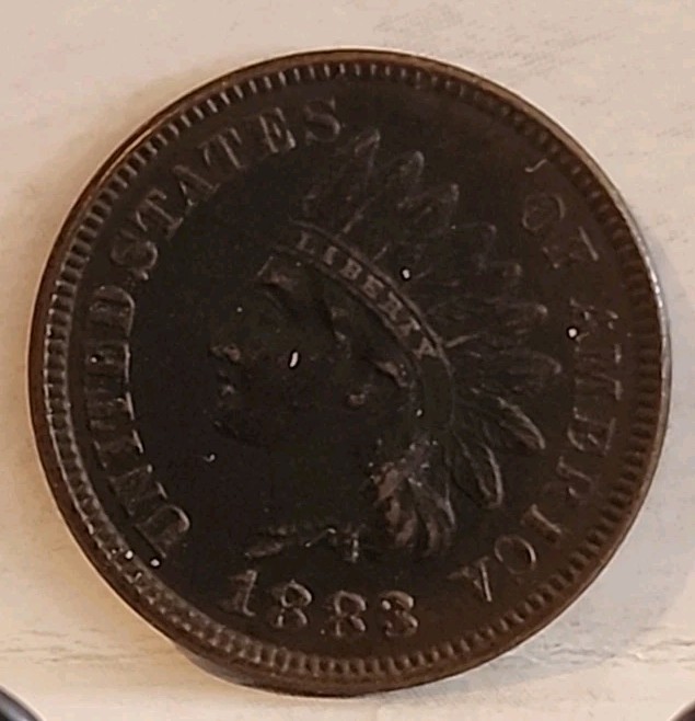 1883 DARK Indian Head Cent Key Date ■ GEM/BU ■ #11218