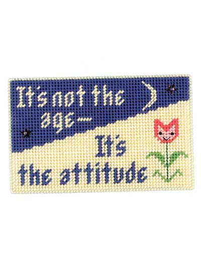 Messages Create Smiles Express Love Design on Plastic Canvas Pattern Leaflet NEW