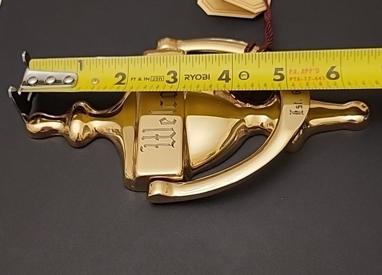 G & D Solid Brass Welcome Door Knocker Hardware Made in Spain Personalized
