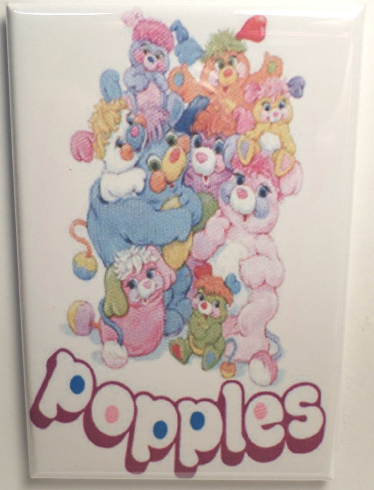Popples 2" x 3" Refrigerator Locker MAGNET 80's Retro
