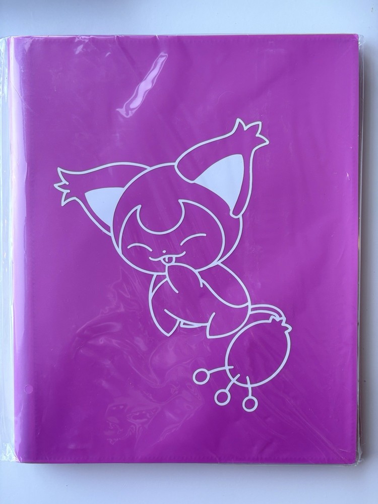 9 Pocket - Strap Binder - 360 Side Loading - Hot Pink Skitty